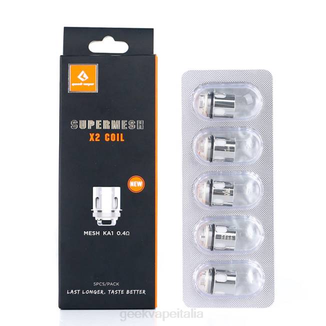 GeekVape Bobine super mesh x1/x2 (nuova versione) 0,4ohm J6F417 Sigaretta GeekVape Prezzo